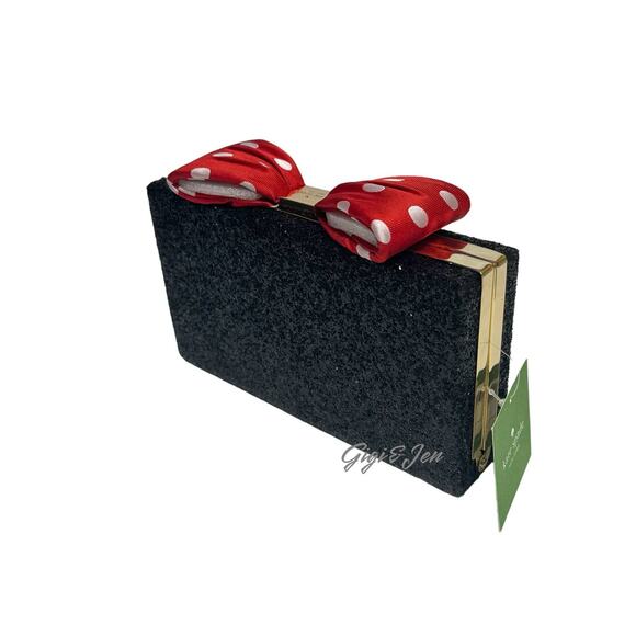 Kate Spade minnie mouse minnie bow clasp Clutch - Picture 11 of 12
